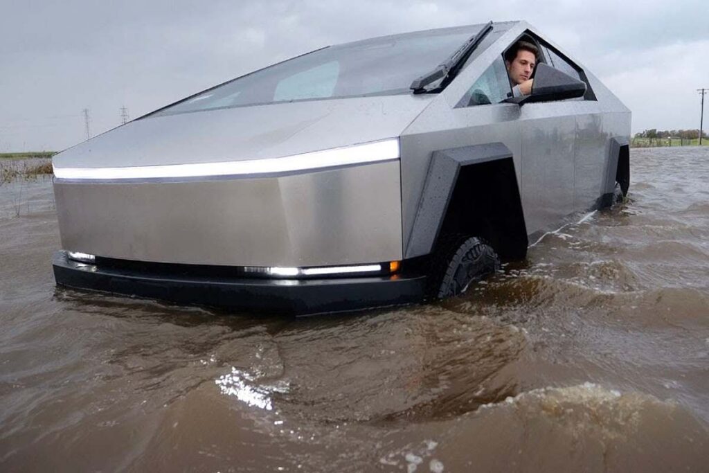 Le Cybertruck de Tesla peut traverser des zones fortement inondées, mais avec un mais (vidéo) Le Cybertruck de Tesla peut traverser des zones fortement inondées, mais avec un mais (vidéo)